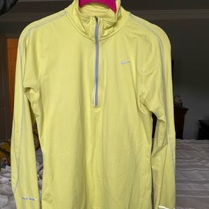 Nike yellow 1/4 zip